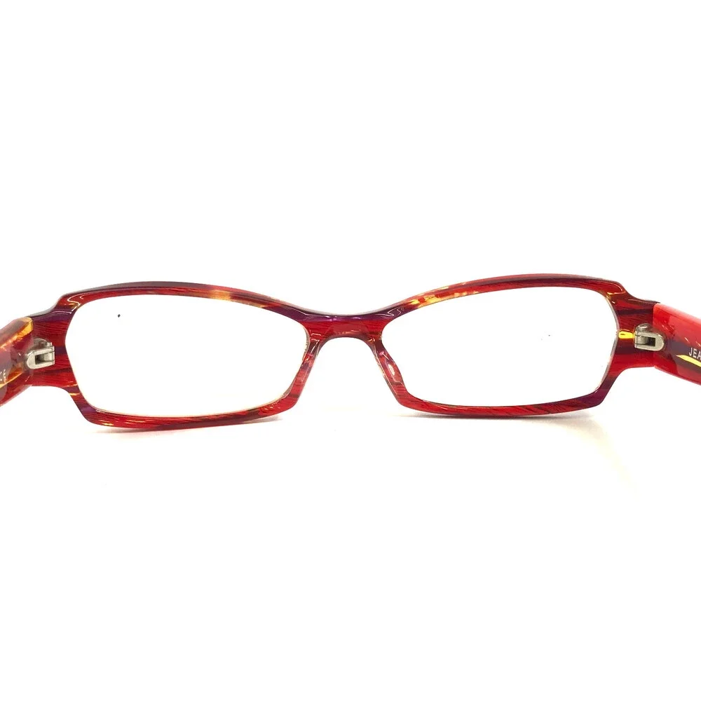 Jean Lafont Eyeglasses Frames NIKI 633 Striped Red Cat Eye Full Rim 50-14-142